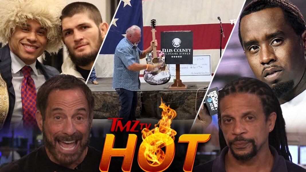 TMZ TV Hot Takes: Diddy, Taylor Swift Guitar Smash, UFC’s Ottman Azaitar