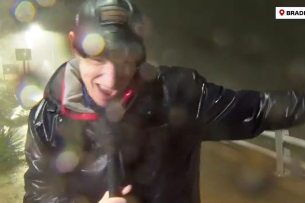 Anderson Cooper drilled in face by flying debris during live on-air Hurricane Milton report: ‘That wasn’t good’