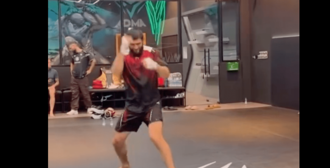 Watch: Khamzat Chimaev shows off hand speed ahead of Whittaker showdown