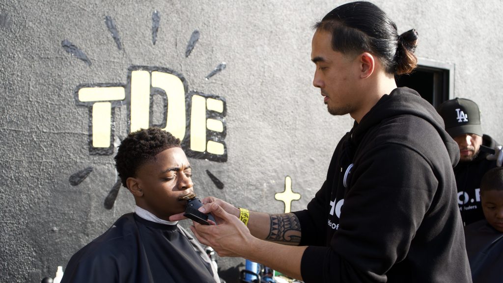 TDE’s 11th Annual Christmas Toy Drive Brings Snow And Smiles To Watts Community